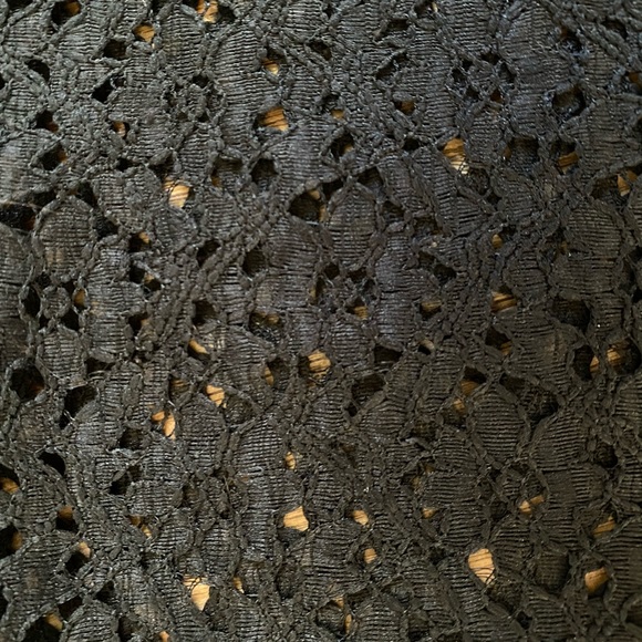 Windsor Black Eyelet Blouse Whimsygoth Romantic Ruffle Sleeve Side Zip Medium - Picture 8 of 8